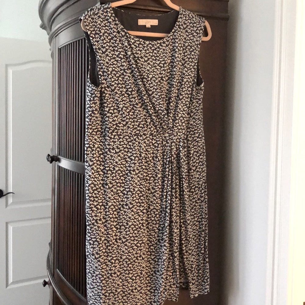 Loft dress, navy and blue